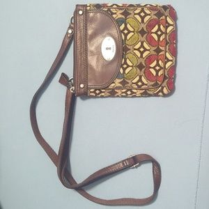 Fossil Tapestry Crossbody Purse